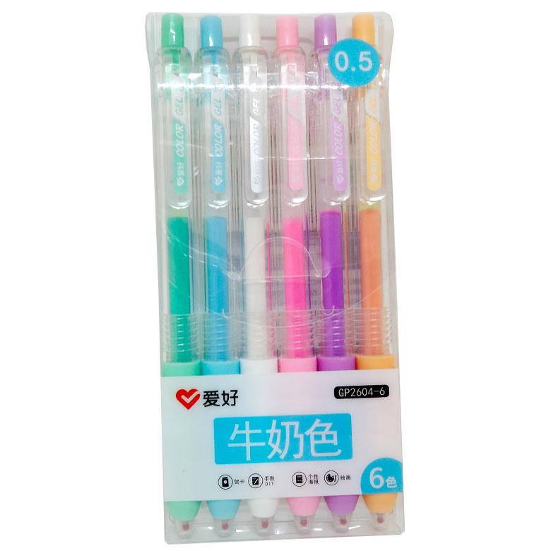 

Ручки в наборе 6цв. AIHAO GP2604-6 гель