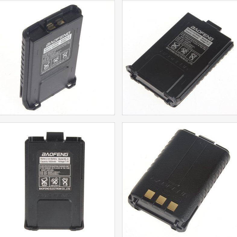 

Оригинальный аккумулятор Baofeng BL-5, батарея для Baofeng UV-5R 1800mah 7.4V