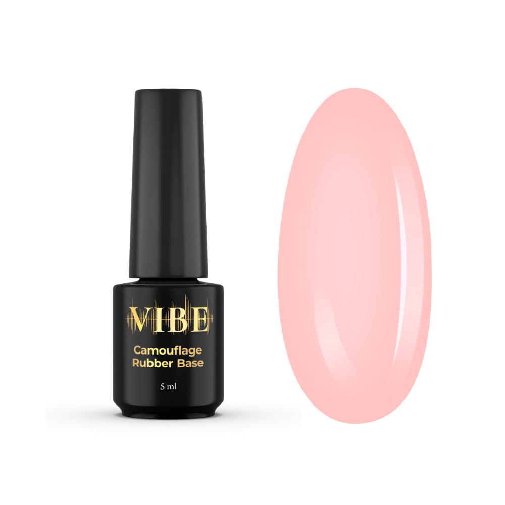 

Основа камуфляжная для гель-лака VIBE Rubber Base Color №18 Lei Flower 5 мл (18712Qu)