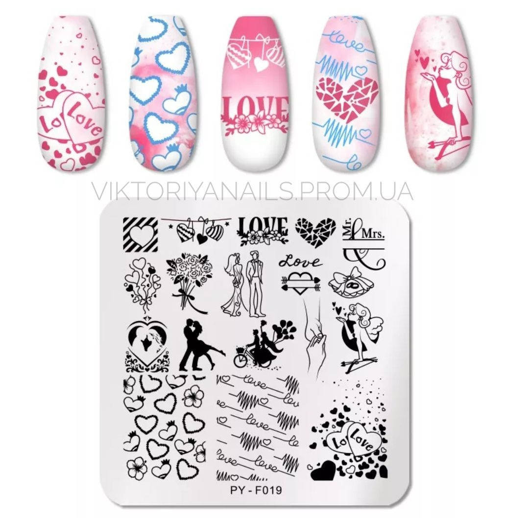 

Металлическая пластина для стемпинга PY-F019