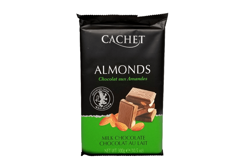 

Cachet almonds - молочный шоколад с миндалем 300г