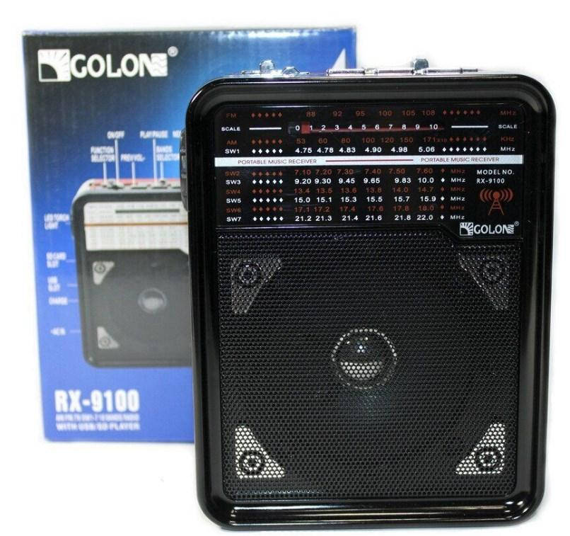 

Портативный радиоприемник Golon RX-9100 с usb mp3 фонариком