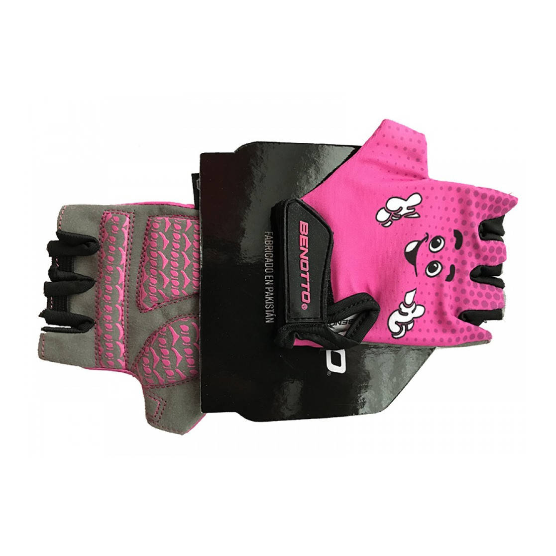 

Перчатки велосипедные детские открытые Benotto LCL-K65111 (Pink)