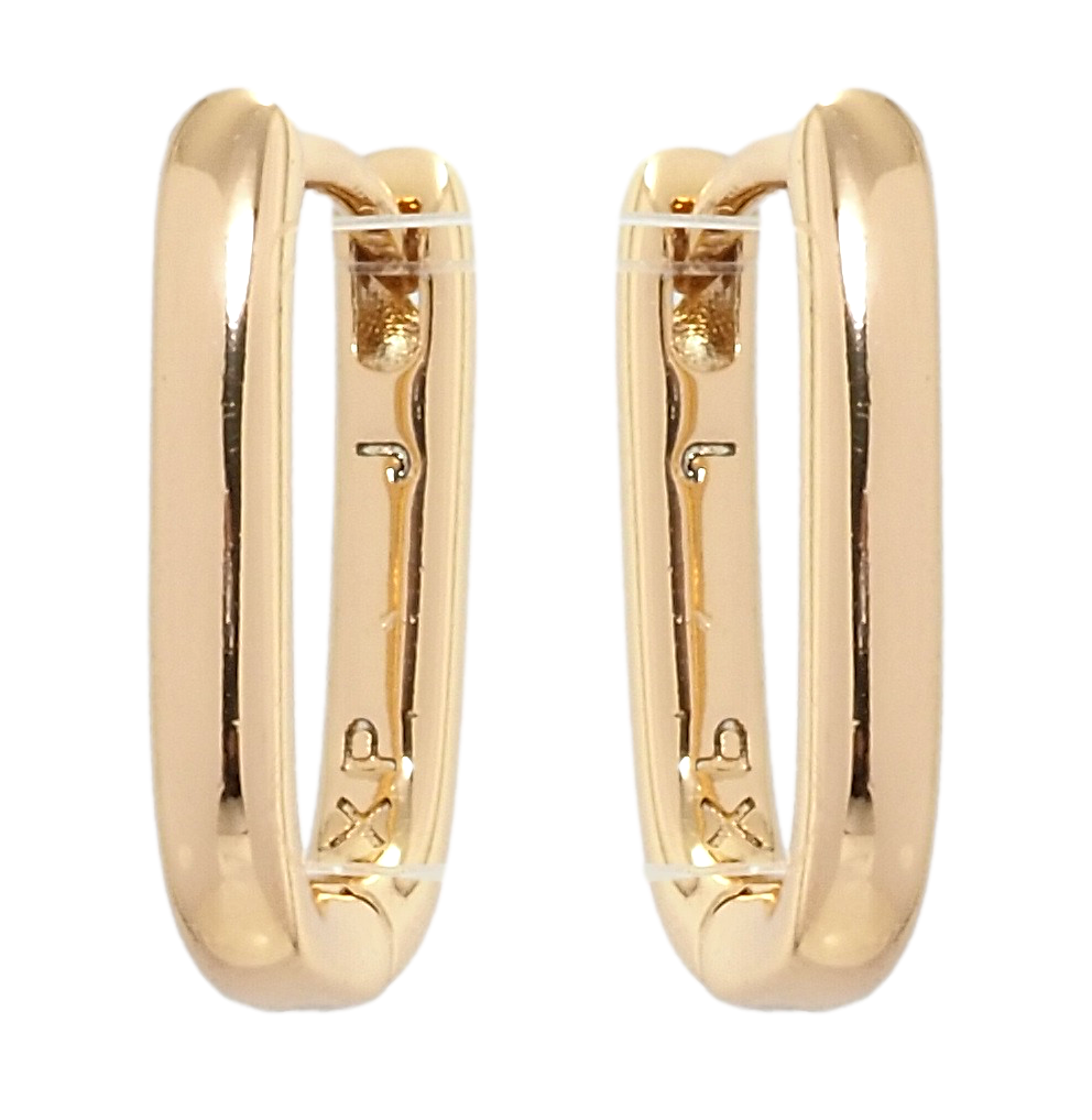 

Серьги Xuping Позолота 18K колечки "Классика овальные"