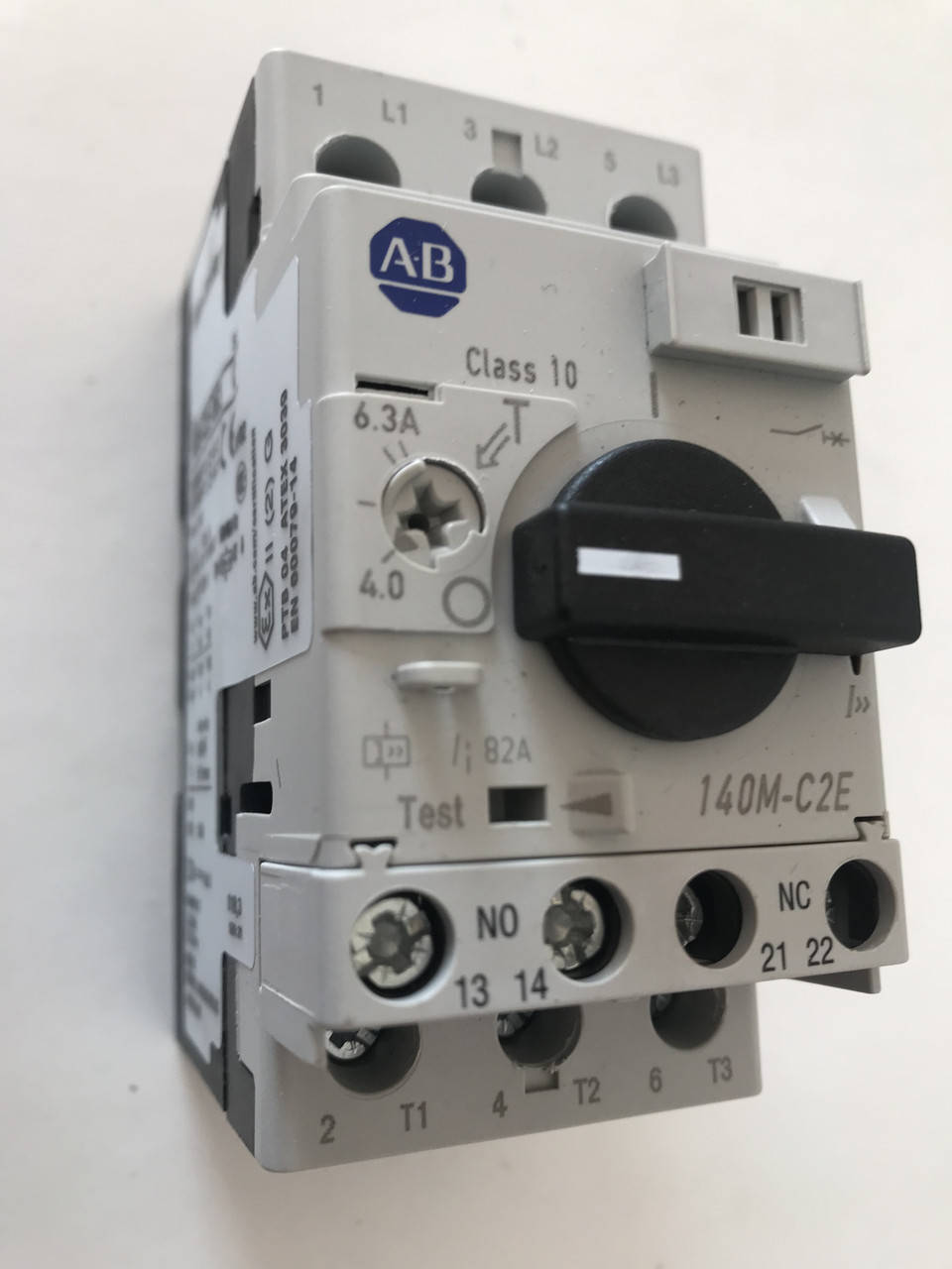 

Автоматический выключатель Allen Bradley 140M-C2E-B63 4-6.3A защиты двигателя