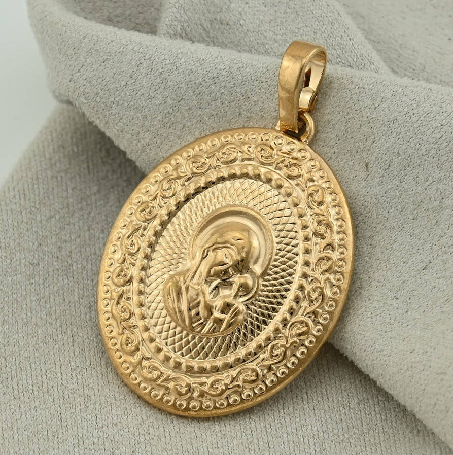 

Иконка Казанская Божья Матерь 70786 размер 35х23 мм вес 4.5 г позолота 18К