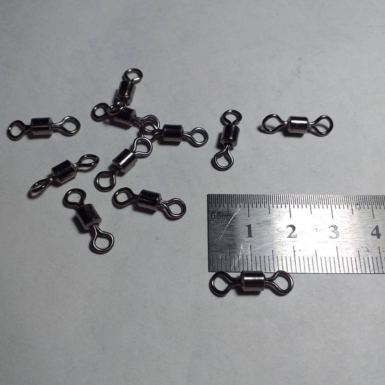 

Вертлюг рыболовный Американка гладкий №1 длина 19 мм Вертлюжок