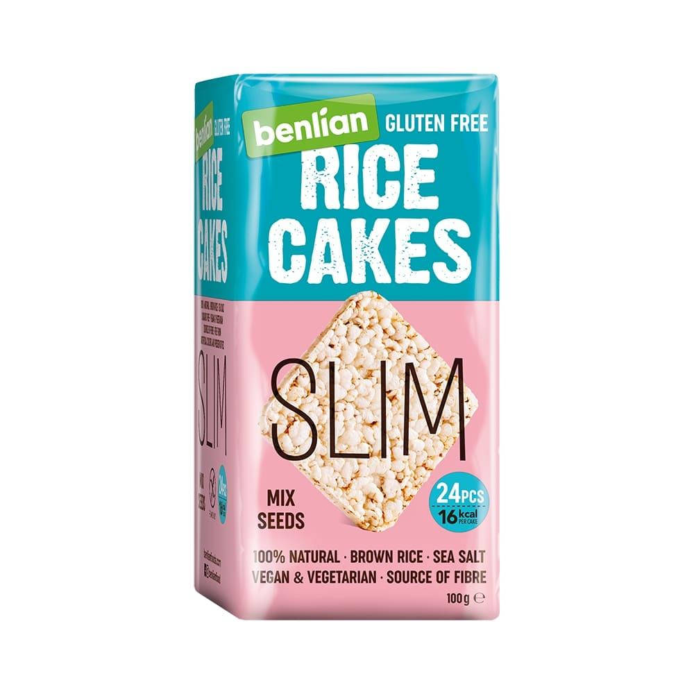 

Хлебцы рисовые тонкие с семенами Benlian Rice Cakes 100г
