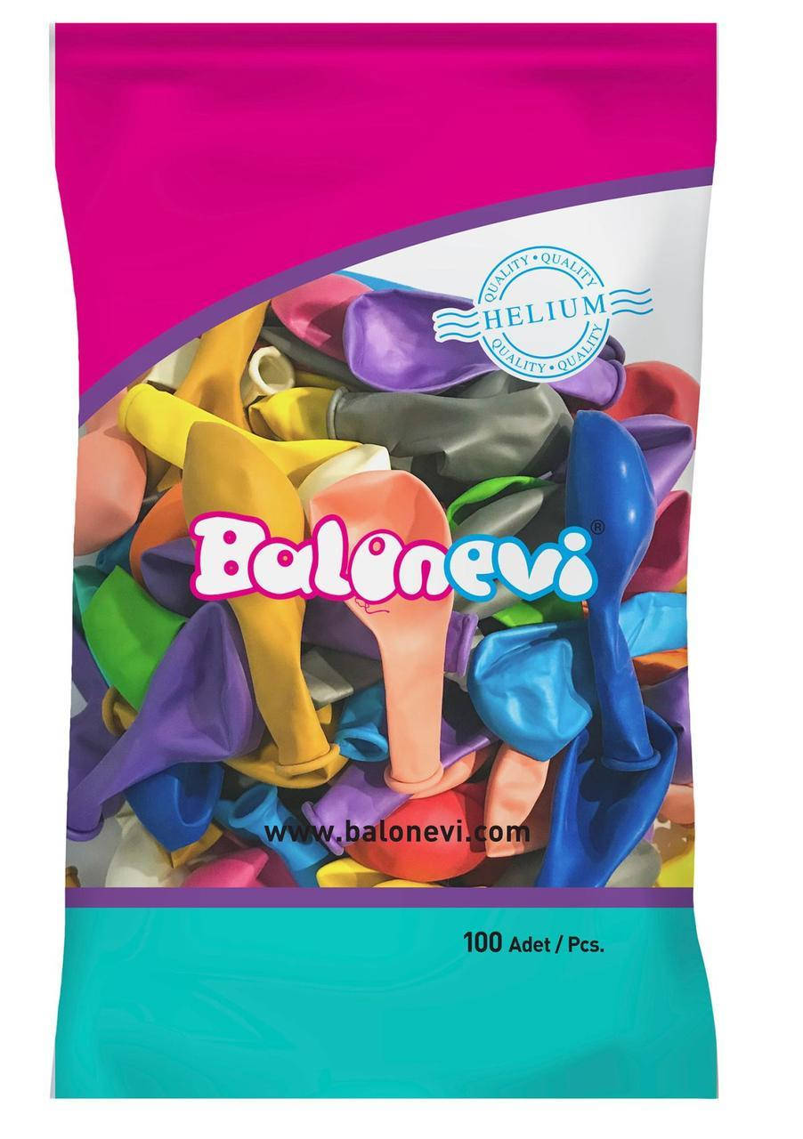 

Воздушные шары металлик ассорти 12" (30 см) Balonevi