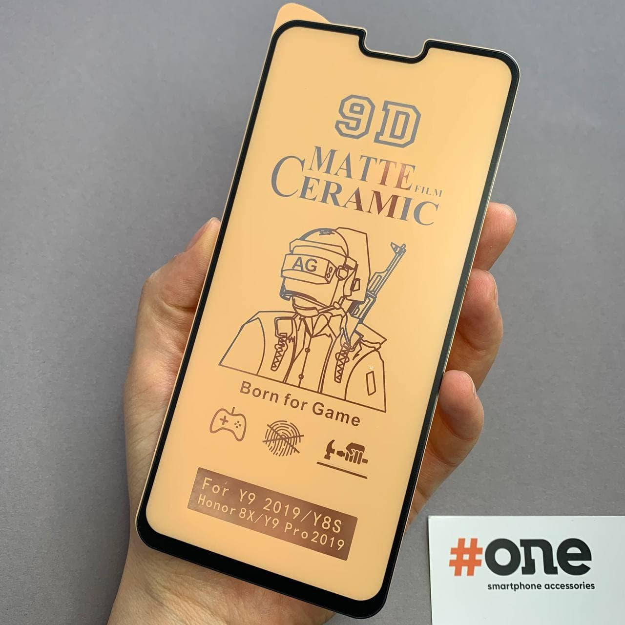 

Пленка для Honor 8x матовая керамическая пленка на экран телефона хонор 8х черная CRM, Черный