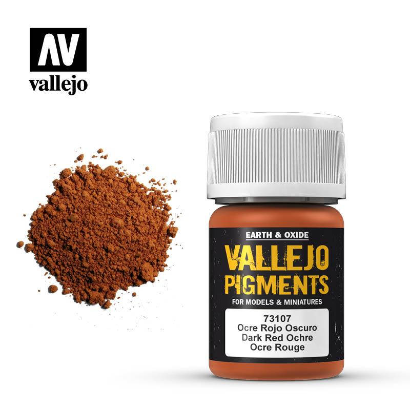 

Сухой пигмент для моделирования охра красная темная, 30 мл. VALLEJO 73107