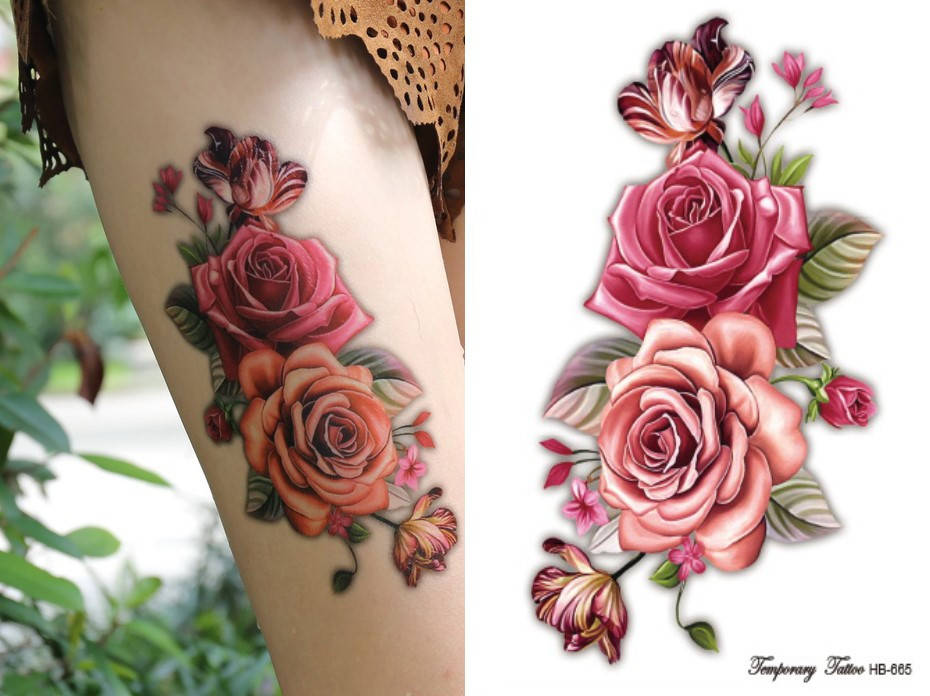 

Временное водостойкое тату, наклейка, 21x15 см