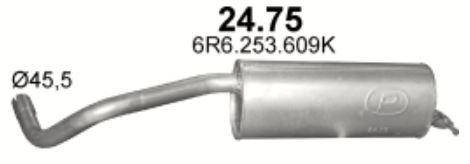 

Глушитель Skoda Fabia 1.4i 16V / Seat Ibiza 1.4i Polmostrow (24.75)