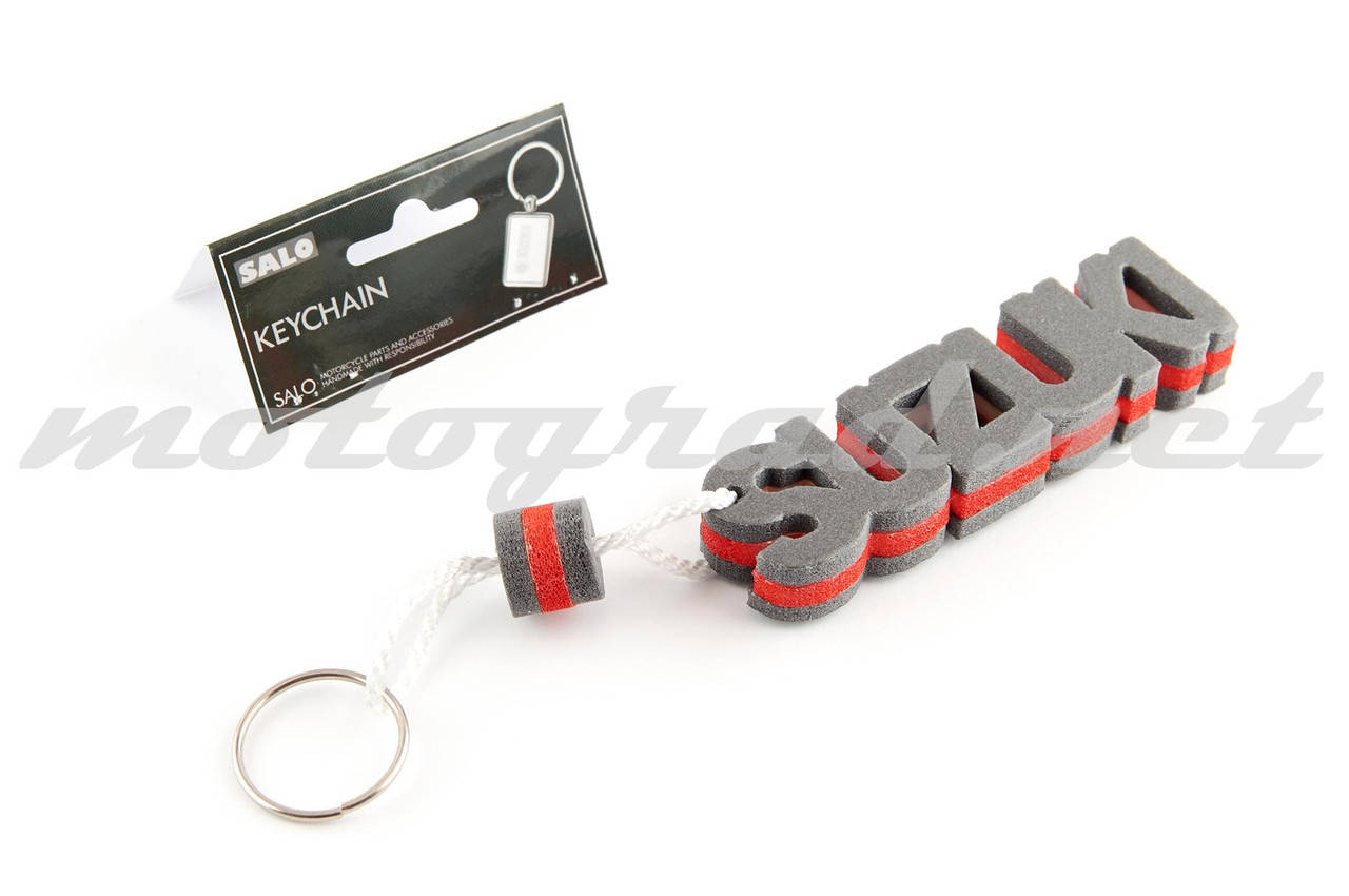 

Брелок каучук SUZUKI (серо-красный) #AS