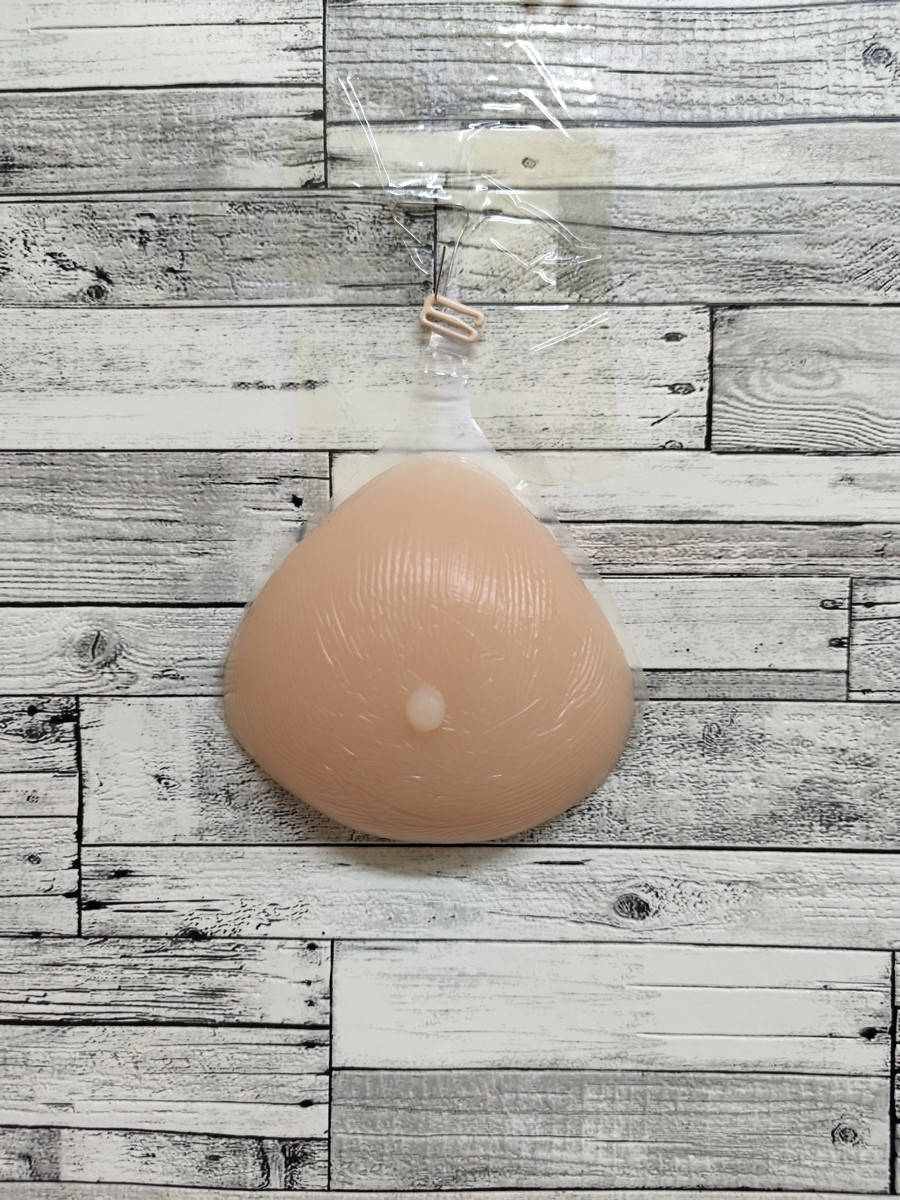 

Протез молочной железы силиконовый после мастэктомии 250 грамм В 14*12.5*5, Бежевый