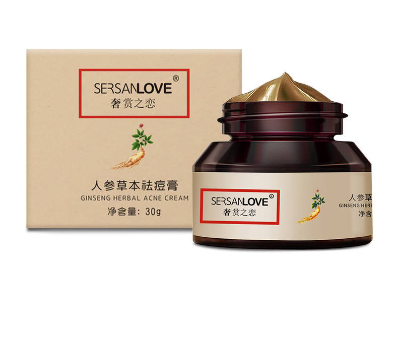 

Крем для обличчя Sersanlove Ginseng Herbal Acne Cream, 30г проти прищів і акне