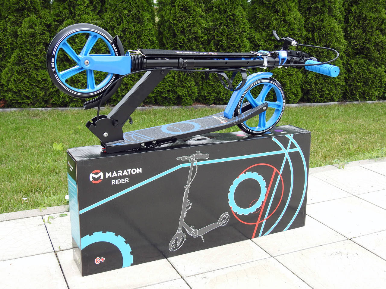 

Самокат складной Maraton Sheriff Rider 9в1, Детский, легкий алюминиевый, от 5 лет, до 100кг, Синий