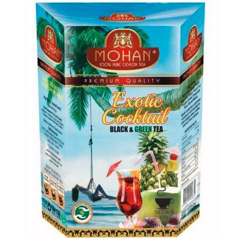 

Смесь зеленого и черного чая Экзотический коктейль Mohan 100 гр