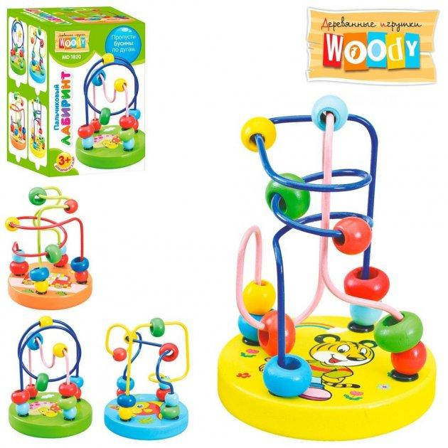 

Деревянный пальчиковый лабиринт Woody, MD 1820, Разные цвета