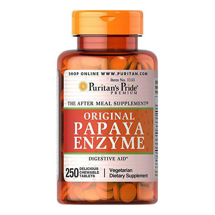 

Ферменты энзимы Puritan's Pride Papaya Enzyme Original (250 таб) пуританс прайд