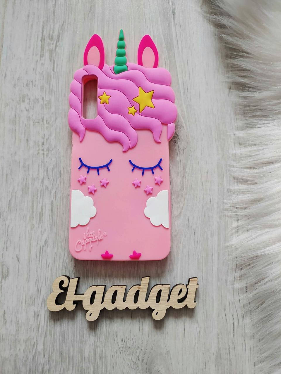 

Чехол на Samsung Galaxy А7 2018 А750 3D Единорог розовый