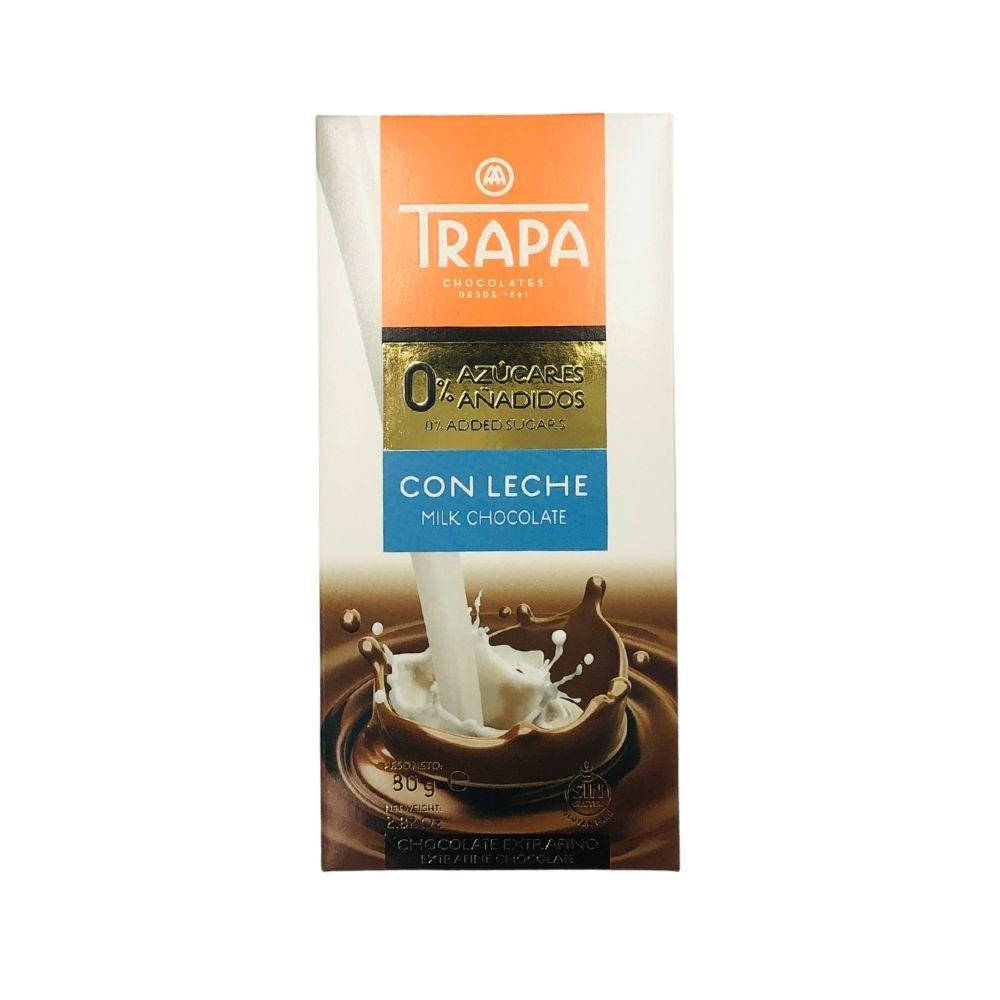 

Шоколад без сахара TRAPA 0% молочный 80 г