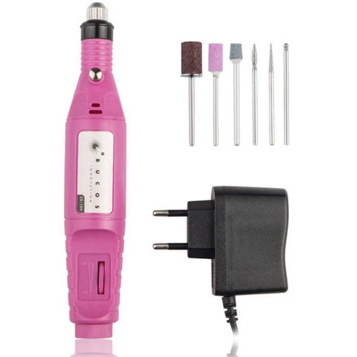 

Портативный фрезер-ручка BUCOS ZS-100 PASTEL PINK на 20000 об.мин, Розовый