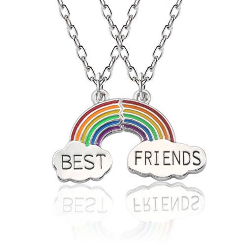 

Парные кулоны для друзей Радуга - best friends