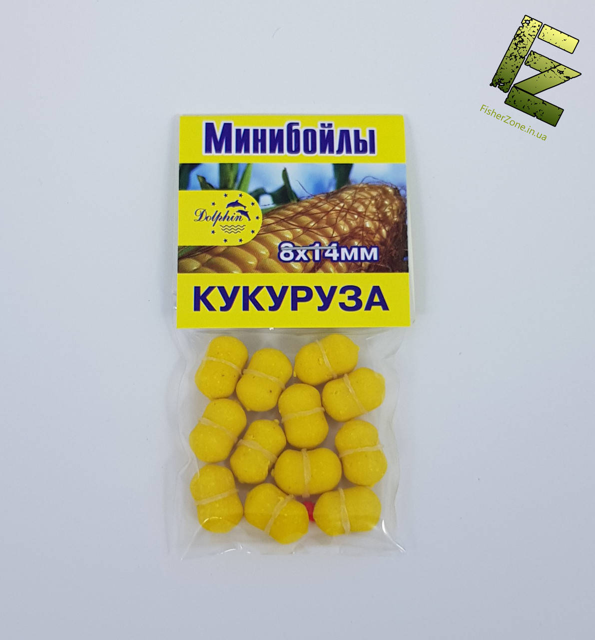 

Минибойлы на резинке Dolphin 8х14мм 12шт (Кукуруза)
