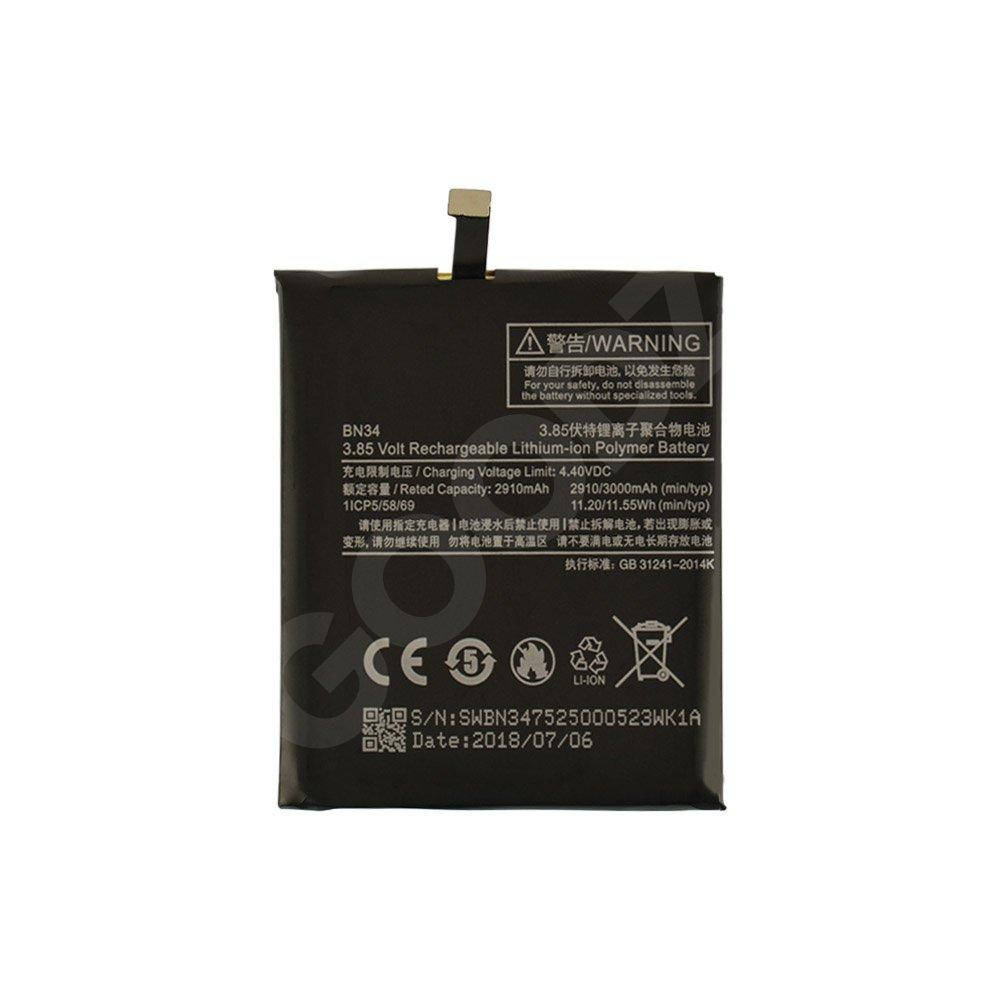 

Аккумулятор BN34 для Xiaomi Redmi 5A, 3000mAh