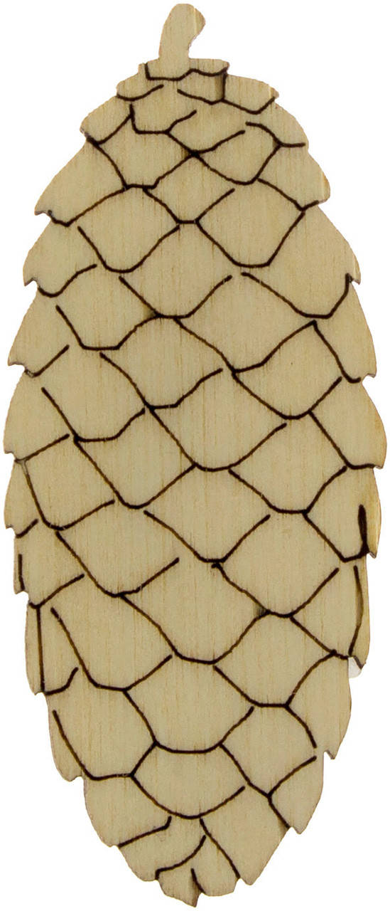 

Шишка 8х3,5см фанера(5)