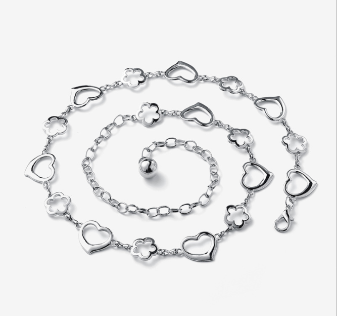 

Женская металлическая цепочка на талию NUOYA серебристый 01542