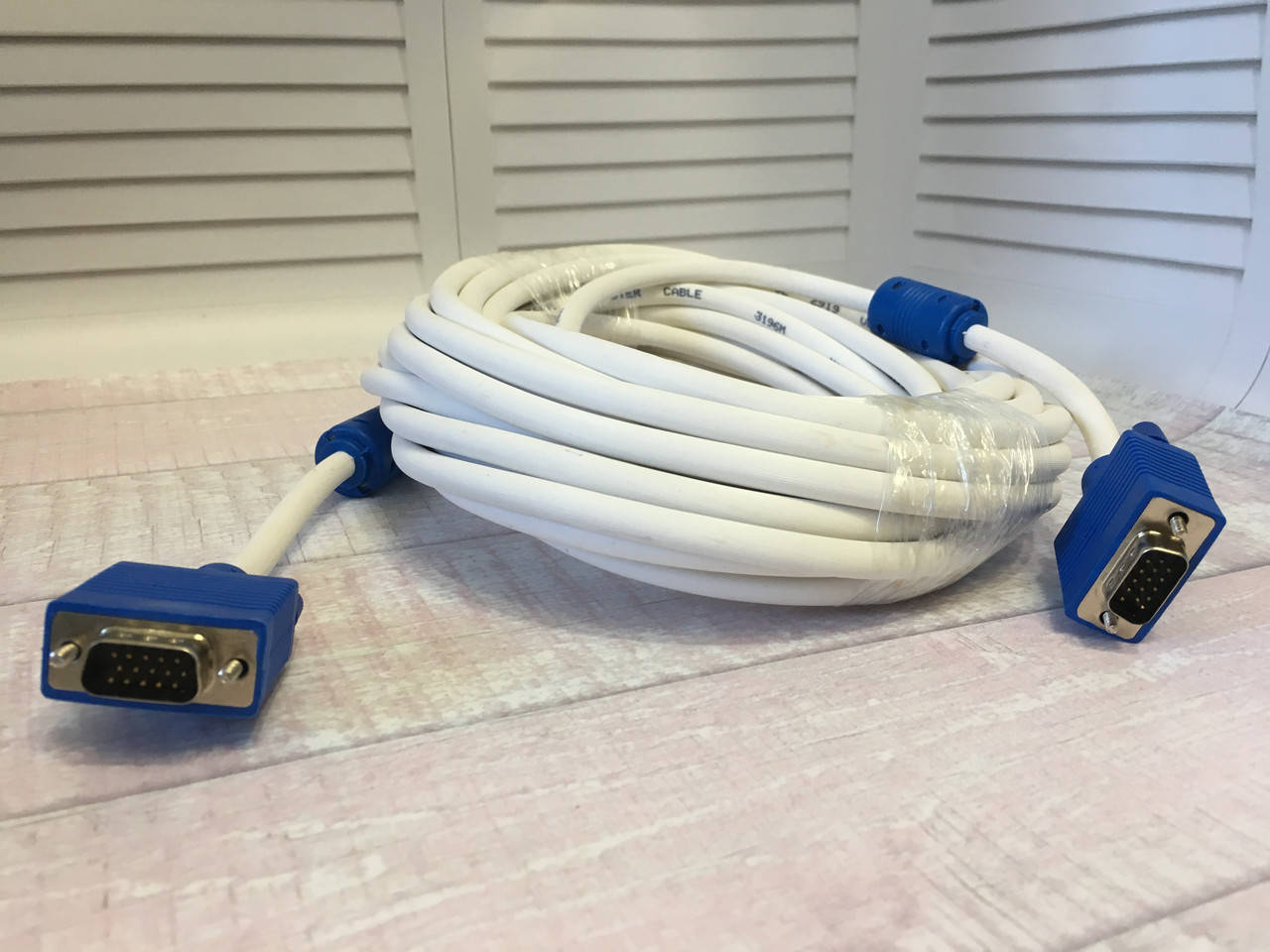 

Кабель,Шнур VGA 10 M 3+4, шнур для монитора vga, кабель переходник, Черный
