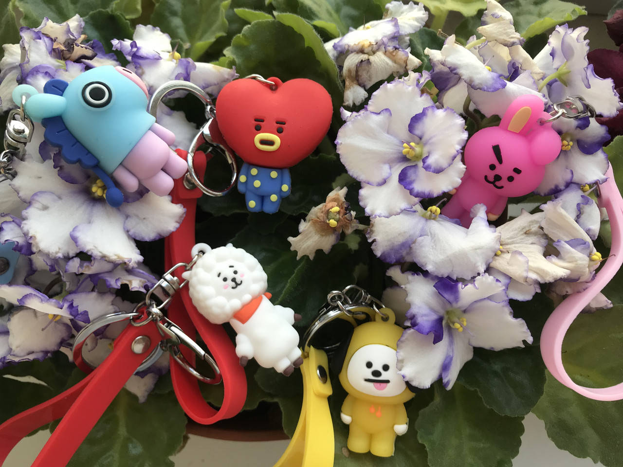 

BT21 брелки подвески BTS, Красный