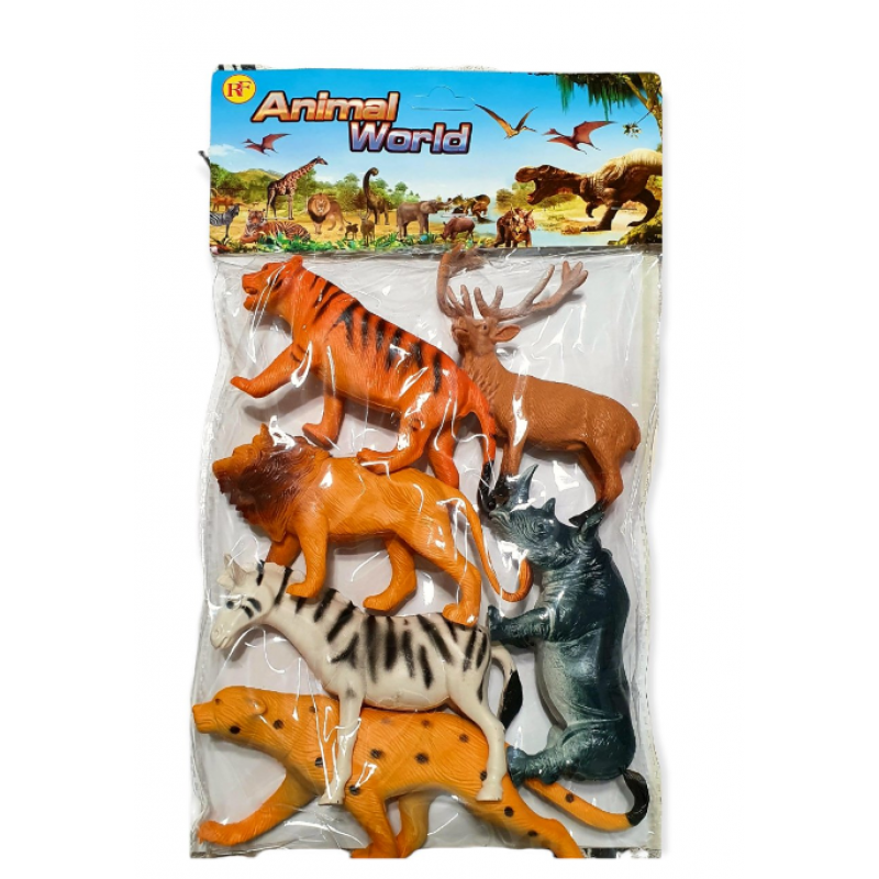 

Дикие животные 6 штук в кульке. арт. CT 414