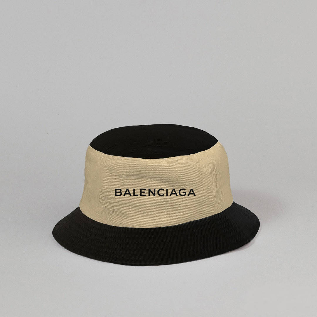 

Летняя панама Balenciaga, панамка балансеага черно- бежевая