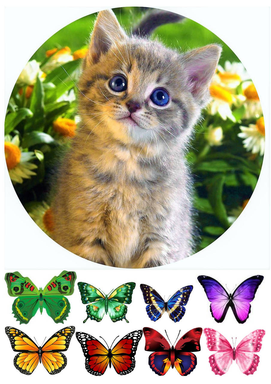 

Вафельная картинка "Котики" 6
