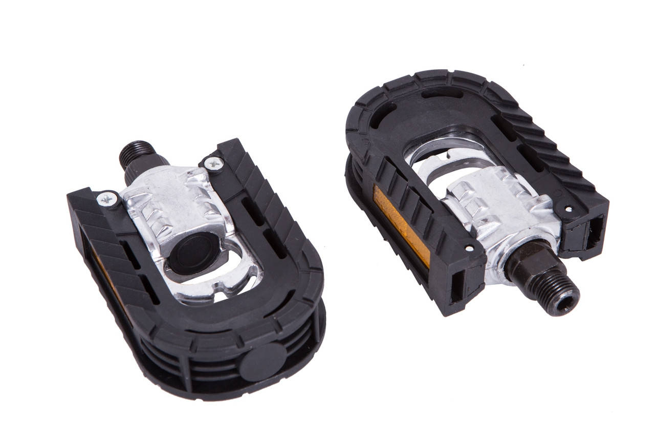 

Педали GINEYEA M-961F складные серебристые с черным (Black/Silver)