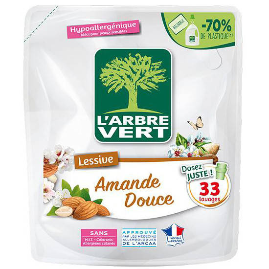 

Жидкое средство для стирки L'Arbre Vert Сладкий миндаль 1.5 л (запасной блок)