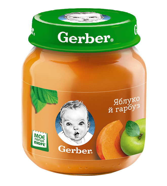 

Пюре GERBER "Яблуко та гарбуз"130г