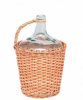 

Бутыль в лозе 10 л (заплетенный до половины)