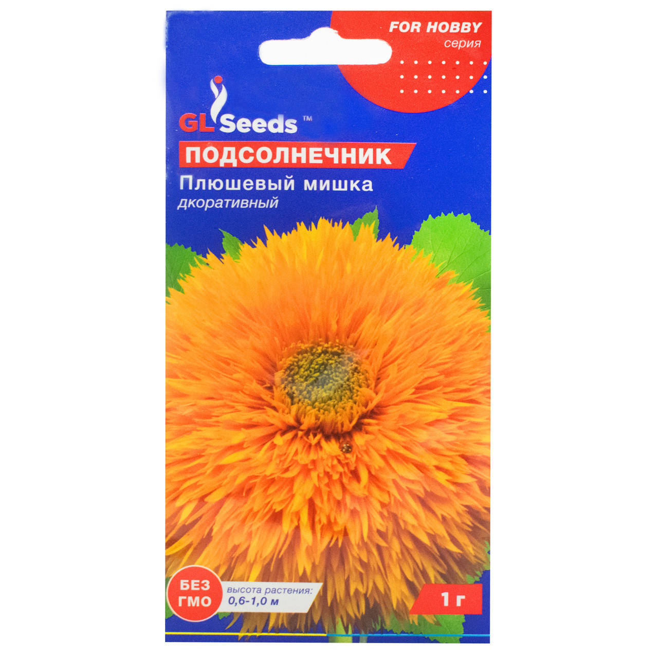 

Подсолнечник Плюшевый мишка 1 г Gl Seeds, Оранжевый