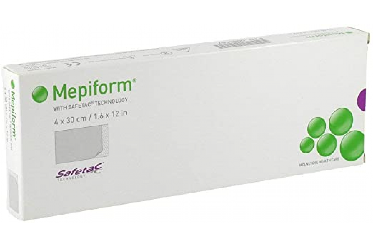

Силиконовый пластырь Mepiform Мепиформ для лечения гипертрофических и келоидных рубцов Германия 4 x 30 см 1 шт