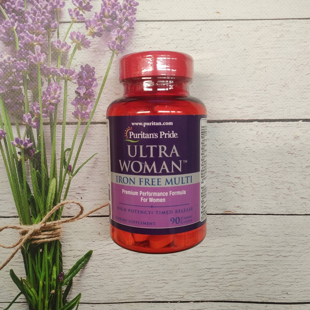 

Puritan's pride Ultra Women™ Daily Multi Iron Free Timed Release 90 Caplets