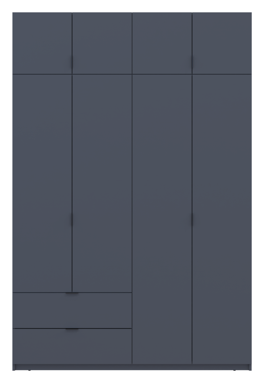 Розпашна Шафа для одягу Doros Лукас Графіт/Графіт 160х50х240 (80736287) 6