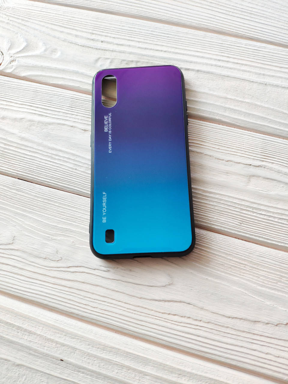 

Чехол Gradient для Samsung Galaxy A01 2020 / A015F (разные цвета) puprle-blue