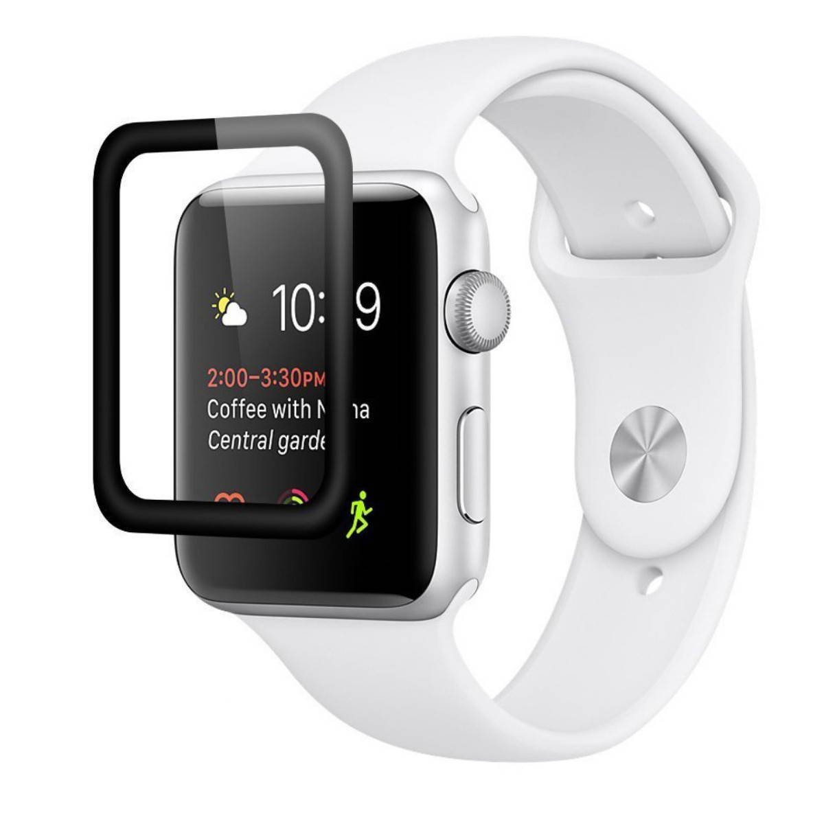 

Защитное стекло Full Glue для Apple Watch Series 1 / 2 / 3 38 mm, Черный