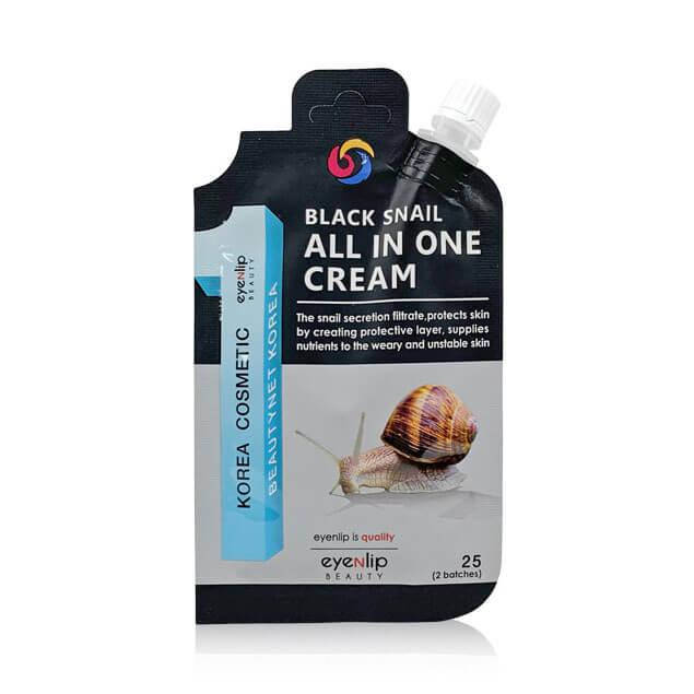 

Крем для лица с муцином черной улитки Eyenlip Black Snail All In One Cream, 25г
