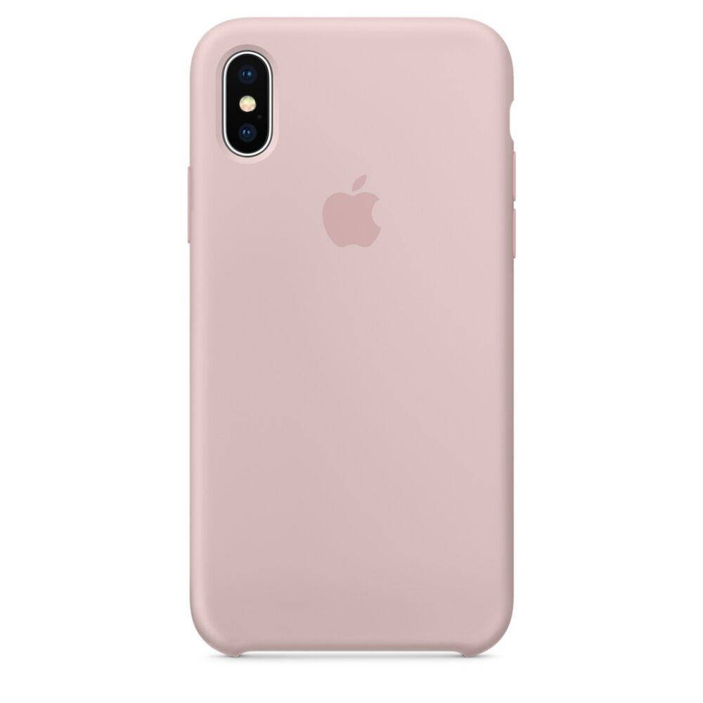 

Женский чехол iPhone X / XS нежно розовый Pink Sand