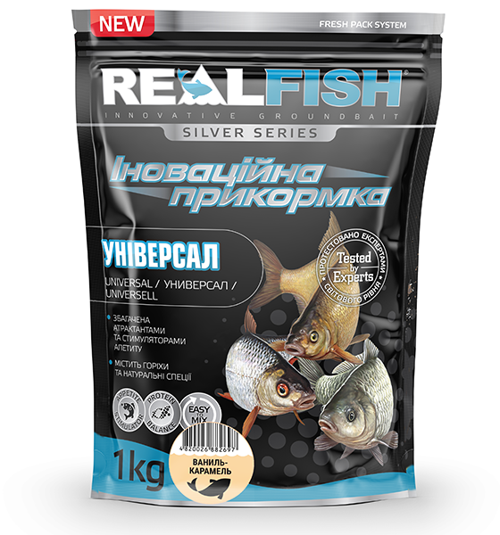 

Прикормка REALFISH Универсал Ваниль-Карамель